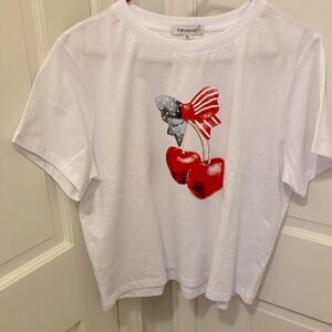 Francesca's Collections Classic White Tee